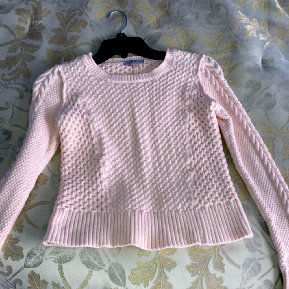 Knit pink sweater